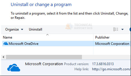uninstall onedrive for business windows 8.1