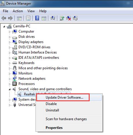 how to uninstall sound driver and reinstall windows 10