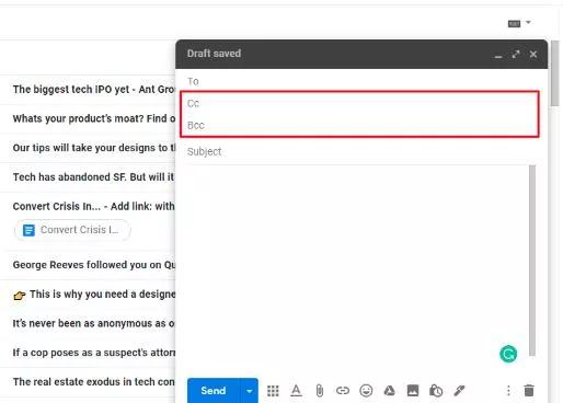 Examples of CC Emails When to Use Them