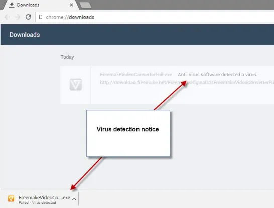 Bypass Failed Virus Detected Download Error in Chrome