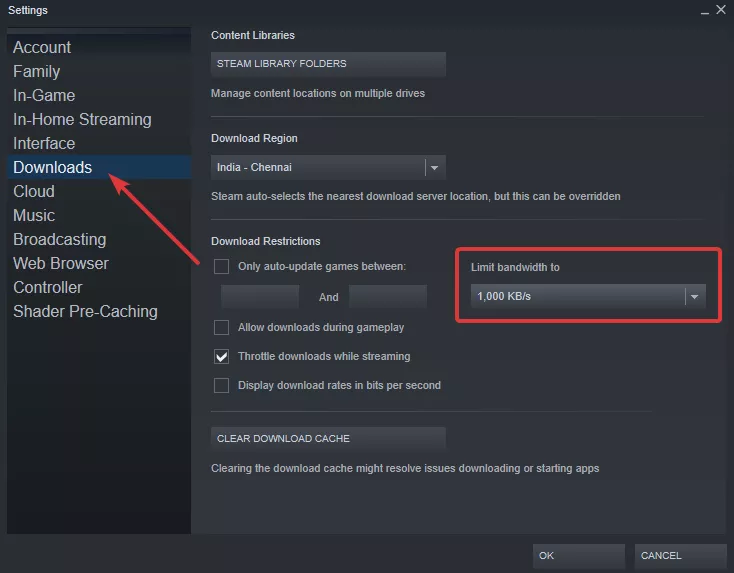 Steam Downloads Faster