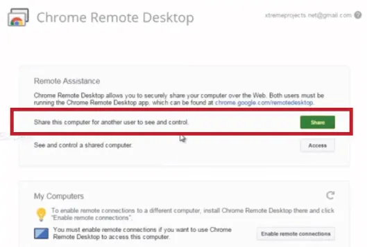 Use Chrome Remote Desktop for Business