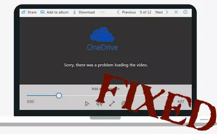 Video is Not Playing on OneDrive